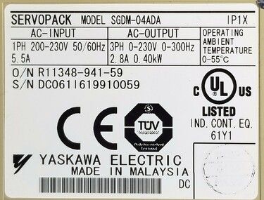 SGDM04ADA | Yaskawa AC Drives